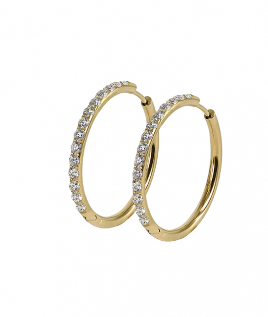 LUCY 30 mm Örhänge Guld