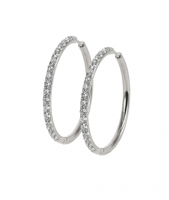 LUCY 35 mm Örhänge Stål