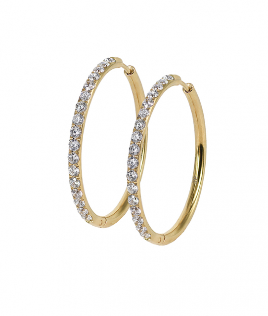 LUCY 35 mm Örhänge Guld