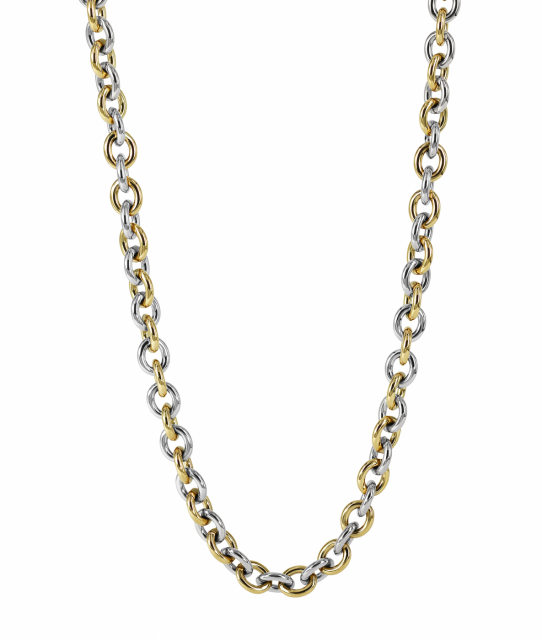 RUBY Small Halsband Stål/Guld