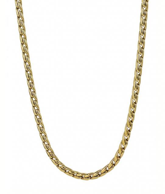 MIRA Långt Halsband Guld 82+8cm