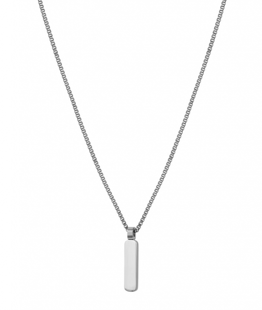 BOONE Plate Halsband Stål