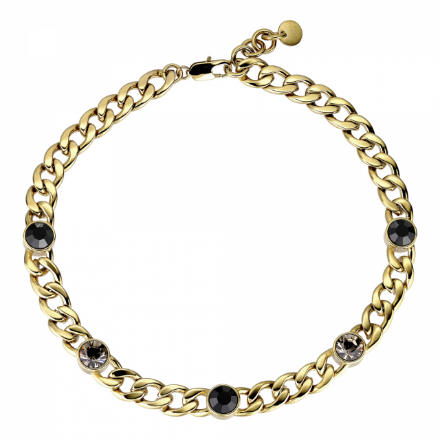 ANGELINA Guld BLACK Halsband