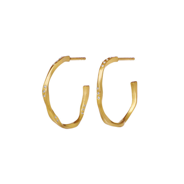 Echo Medium Örhänge Guld