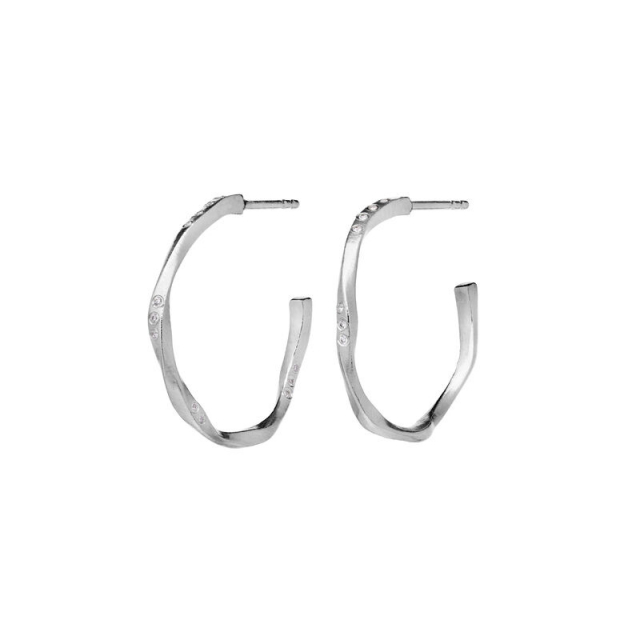 Echo Medium Örhänge Silver