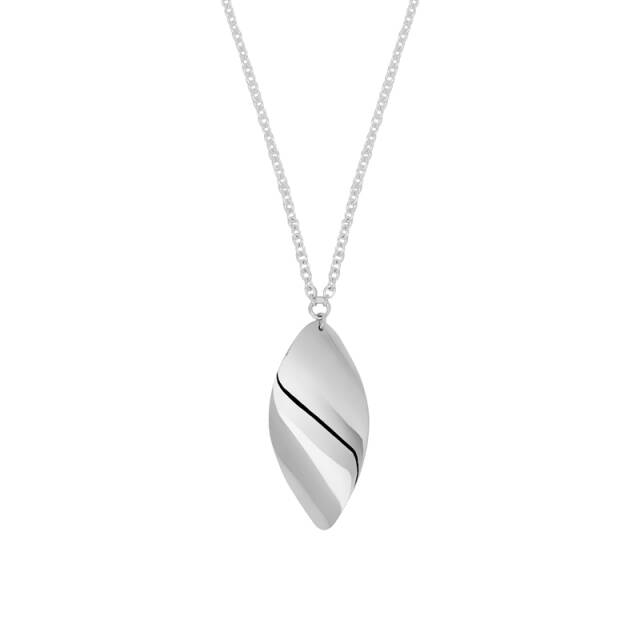 Aqua singe halsband silver