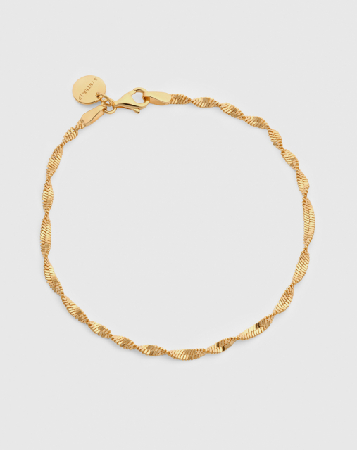 Herringbone Twisted Armband Guld M
