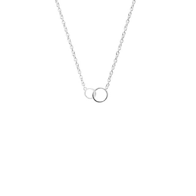Les Amis drop halsband silver