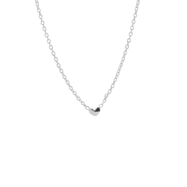 Loving Heart drop halsband silver