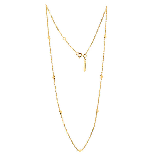 Loving heart drop full halsband guld