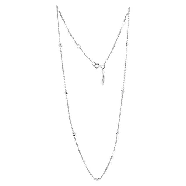 Loving heart drop full halsband silver