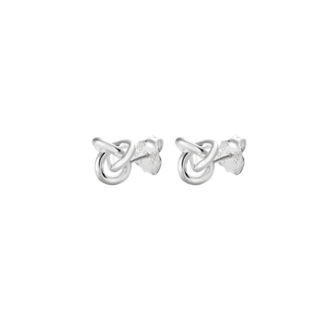 Le knot drop örhänge silver
