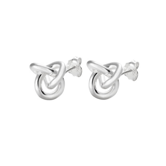 Le knot örhänge silver