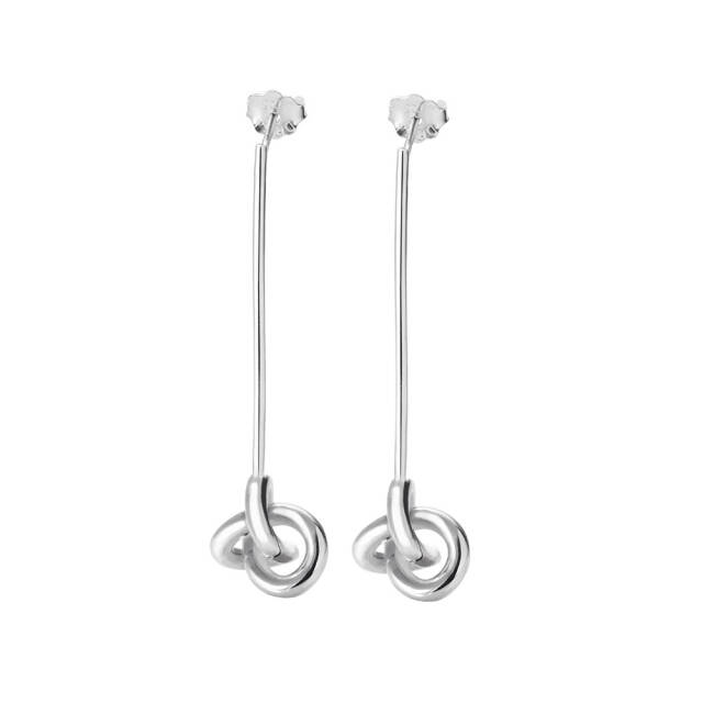 Le knot örhänge silver