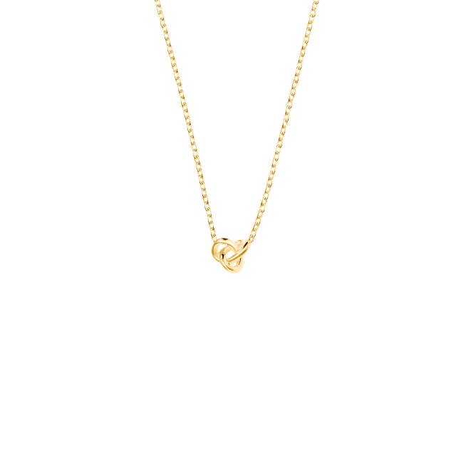 Le knot drop halsband guld