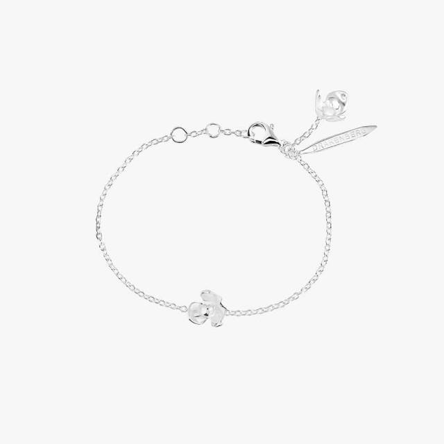 Lotus armband silver