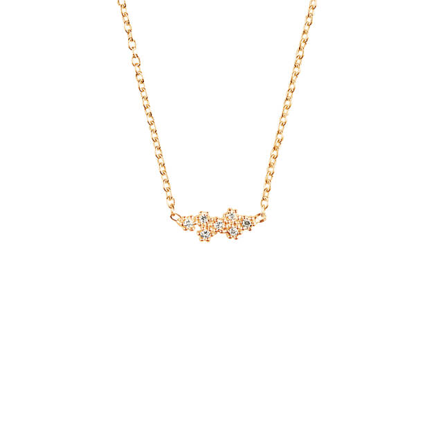Milky Way drop halsband guld