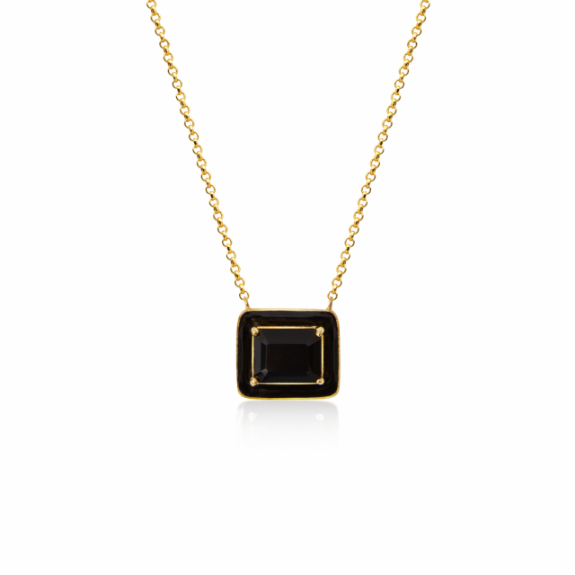 Iris halsband black onyx