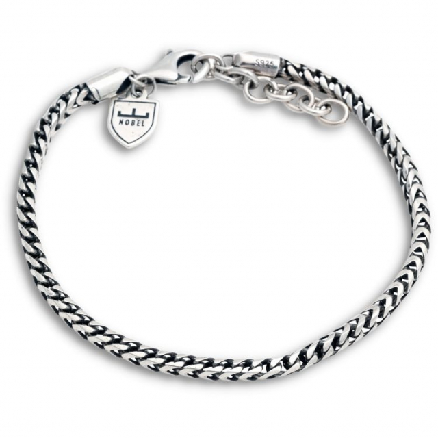 Silverarmband Rävsvanslänk 19,5+3cm