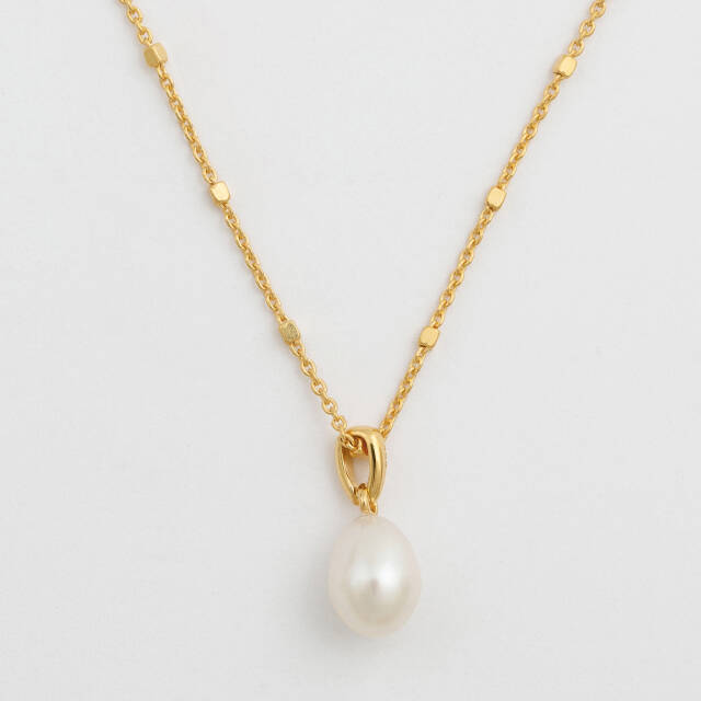 Treasure Single Pearl Halsband Gold