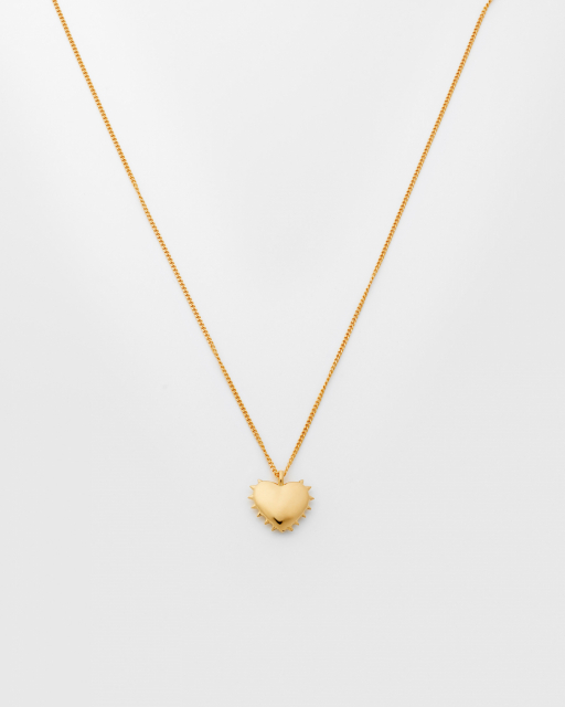 True Love Spike Heart Halsband Guld