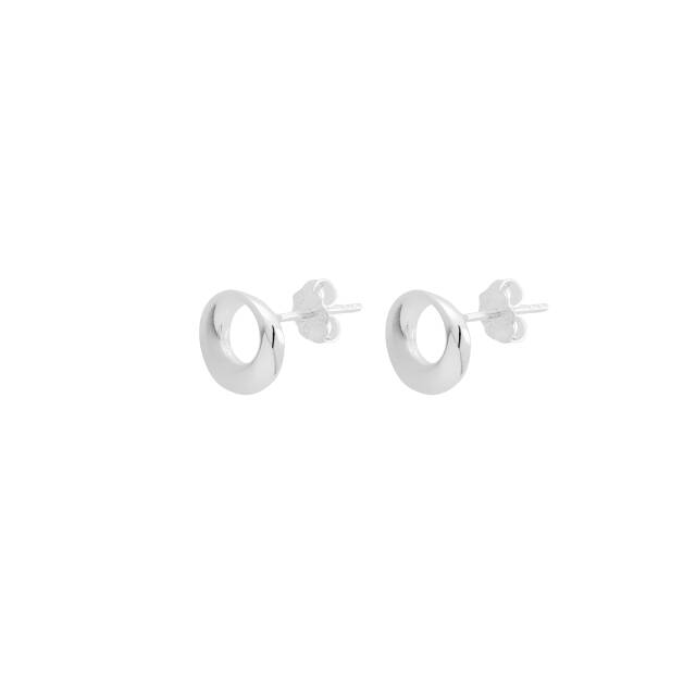 Orbit drop örhänge silver