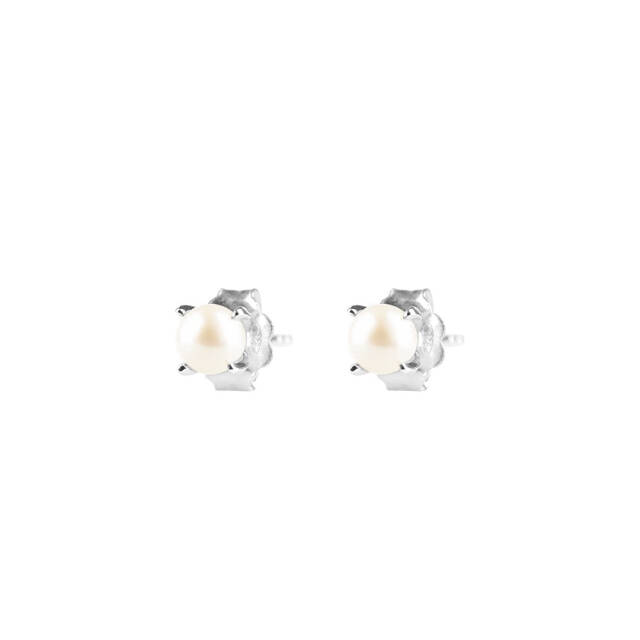 Petite Pearl örhänge silver