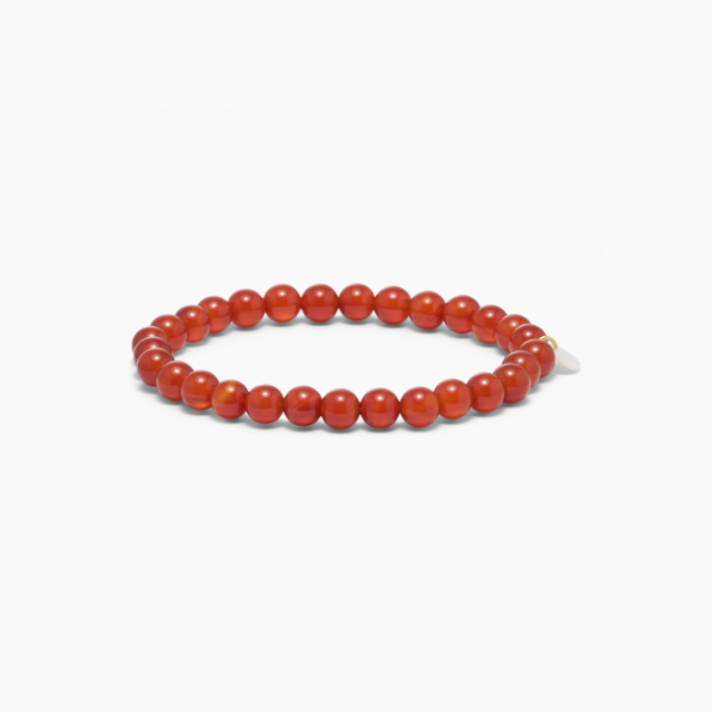 Essential Red Jade Stretch Armband