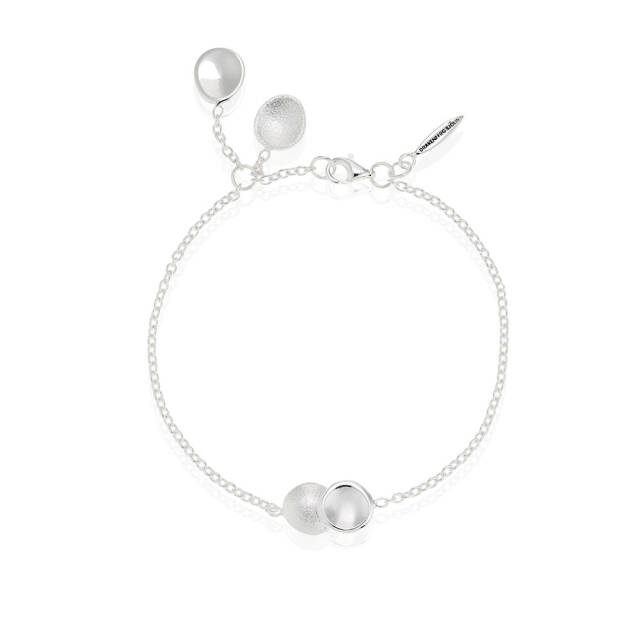 Rocky Shore medium single armband silver
