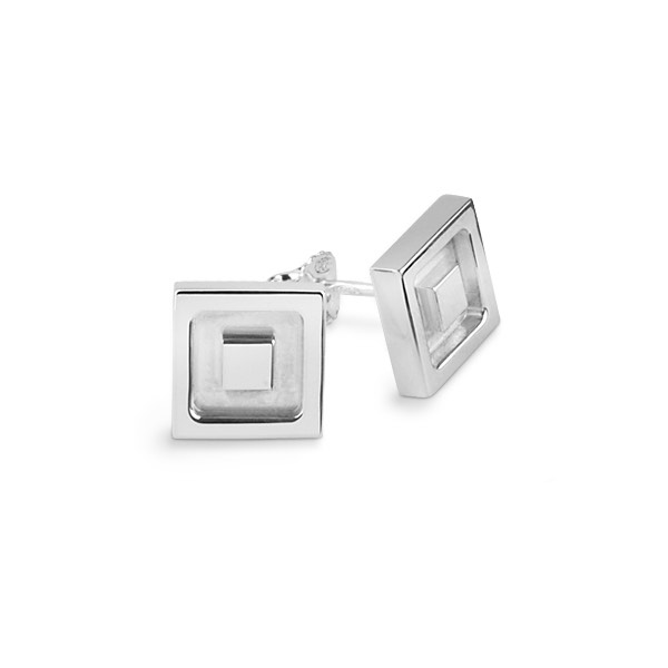 Örhänge silver Square Örhänge silver