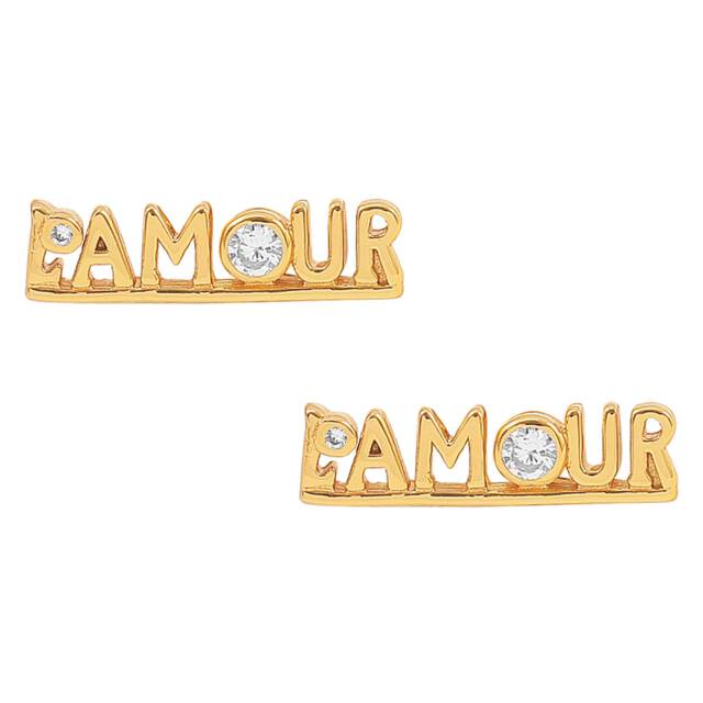 L'amour örhänge Guld