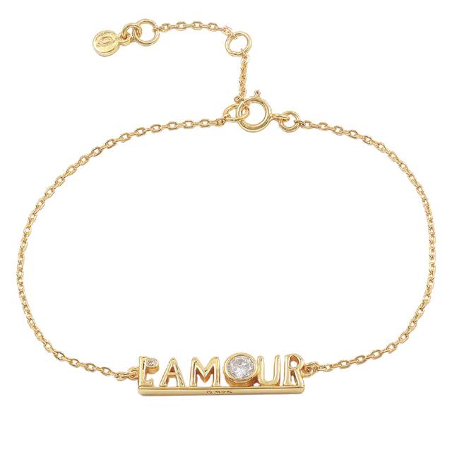 L'amour armband Guld