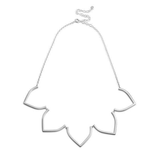 Petal Grand Halsband silver 38-46 cm