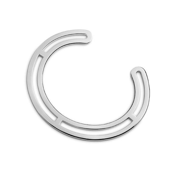 Detail Bangle Armband silver