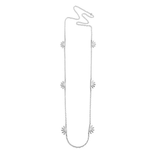 Shine Long Halsband silver 80 cm