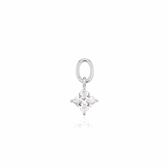 Charm Lati Quattro - med vita zirkoner Hoop