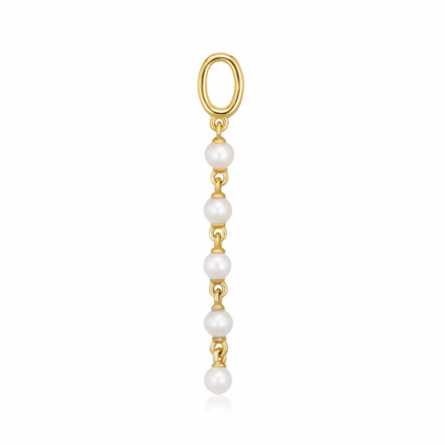 Charm Perla Cinque  - 18k guldpläterade, med sötvattenpärlor Hoop