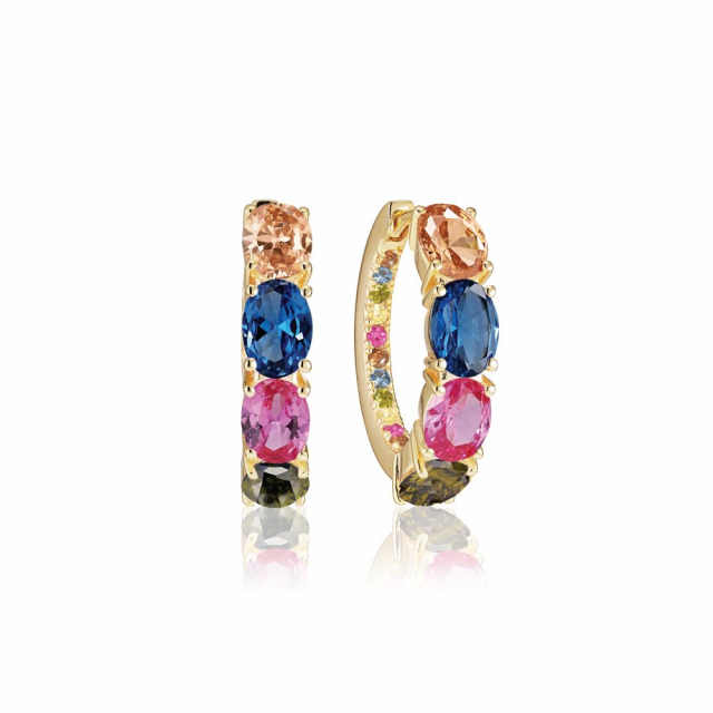 ELLISSE CREOLO EARRINGS Guld