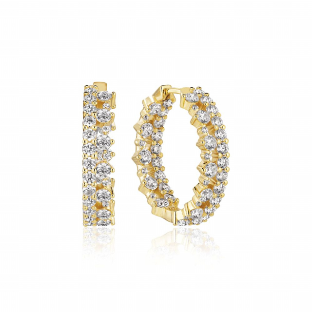 LIVIGNO CREOLO GRANDE EARRINGS Guld