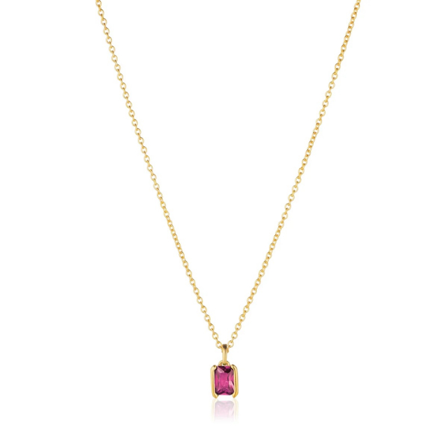 ROCCANOVA PICCOLO Halsband Rosa Zirkoner Guld