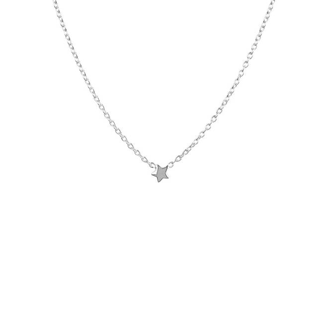 Stella Nova drop halsband silver