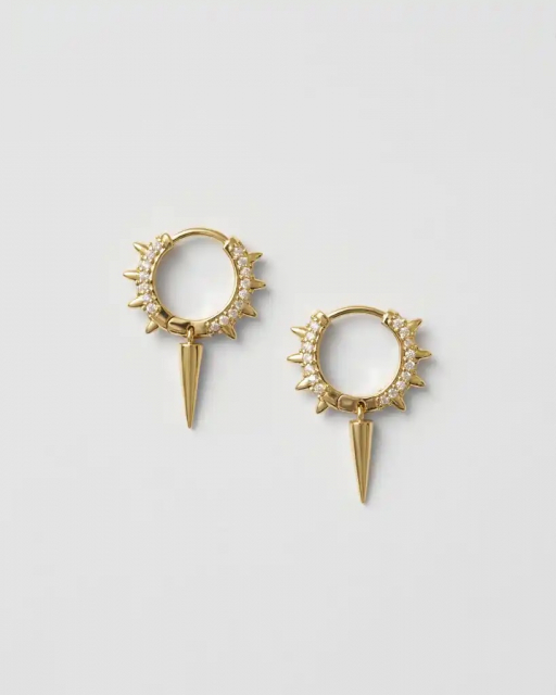 Maria Signuature Hoop Guld