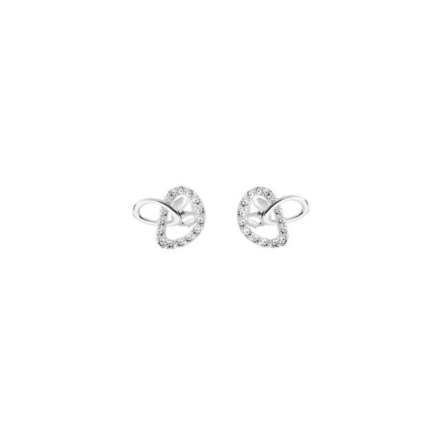 Together drop örhänge silver