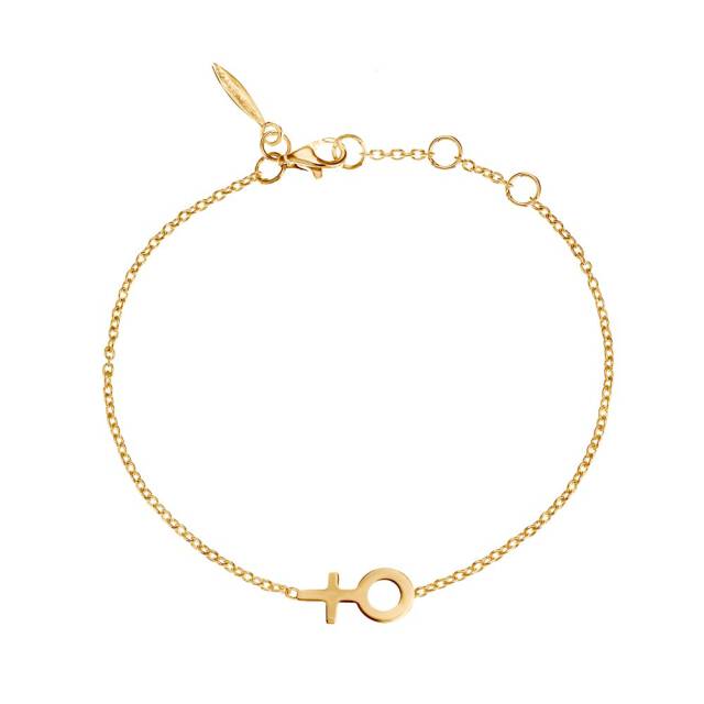Women Unite small armband guld