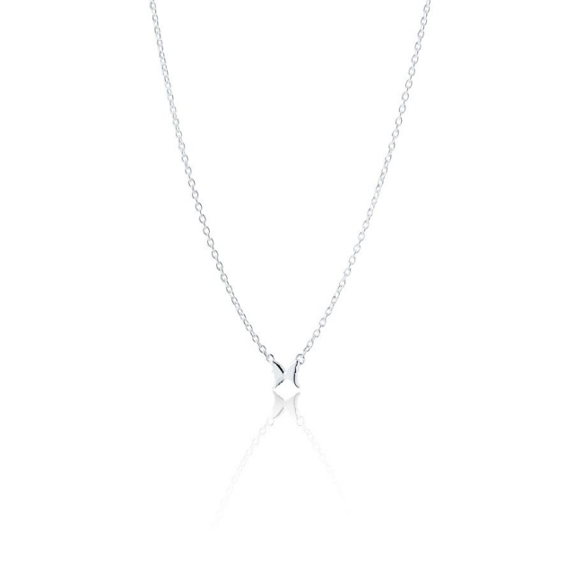 Petite papillion  Halsband Silver