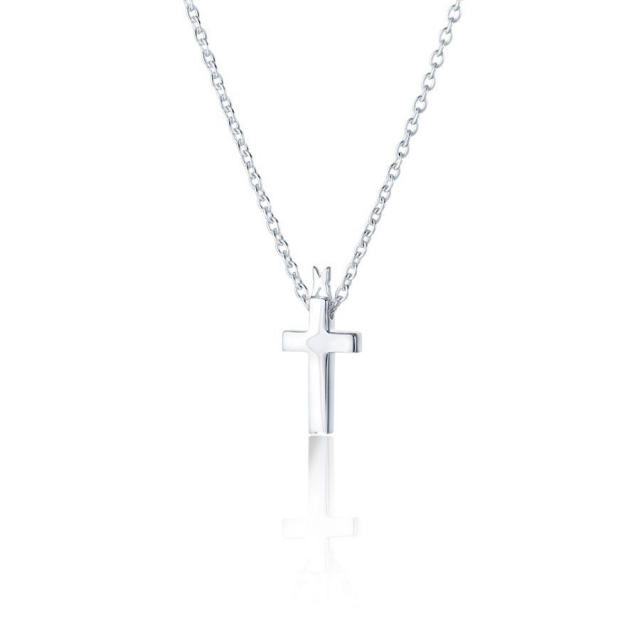 Cross faith Halsband Silver