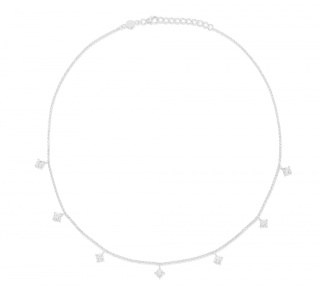 Time to glow Halsband Silver