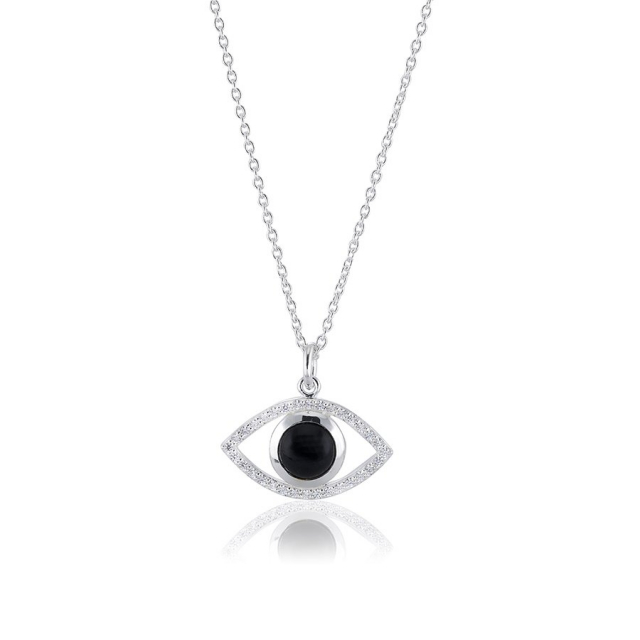 Devine eye Halsband  Silver