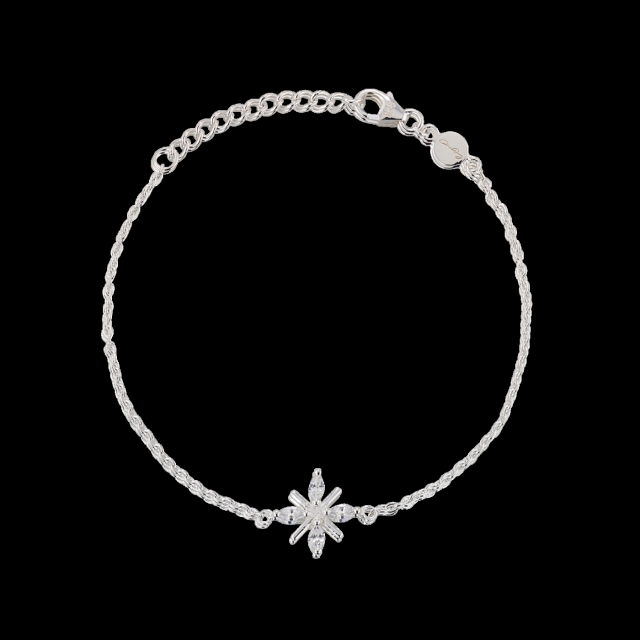 Snowflake Armband Silver