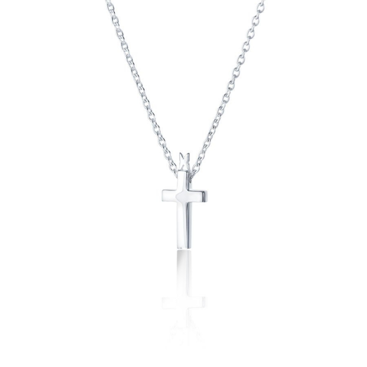 Cross faith Halsband Silver i gruppen Halsband / Silverhalsband hos SCANDINAVIAN JEWELRY DESIGN (s115)